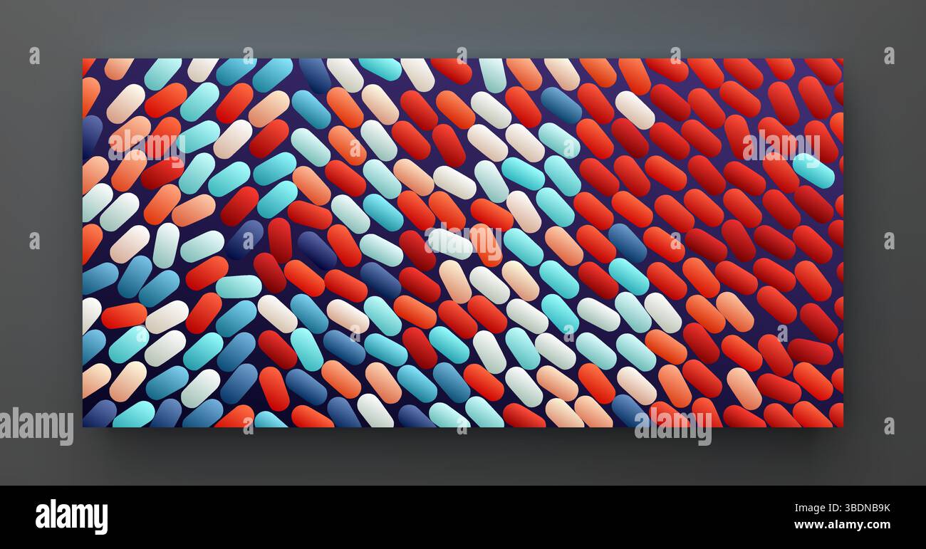 Arrière-plan abstrait avec des ovales de couleur. Illustration vectorielle. Illustration de Vecteur