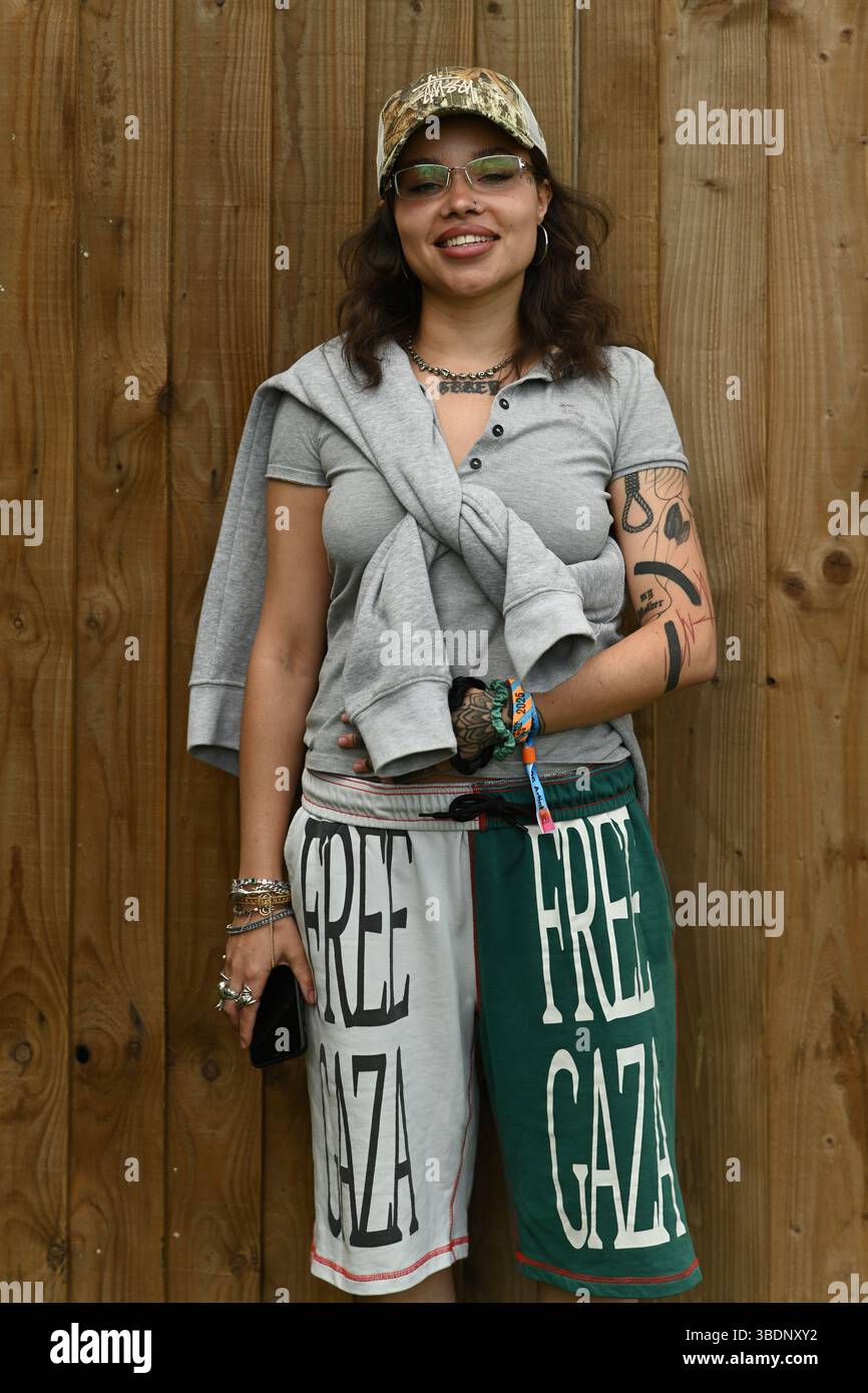 LONDRES, ROYAUME-UNI. 25 mai 2025. JGrrey perfroms au Cross the Tracks 2025 à Brockwell Park, Londres, Royaume-Uni. (Photo de 李世惠/Voir Li/Picture Capital) crédit : Voir Li/Picture Capital/Alamy Live News Banque D'Images