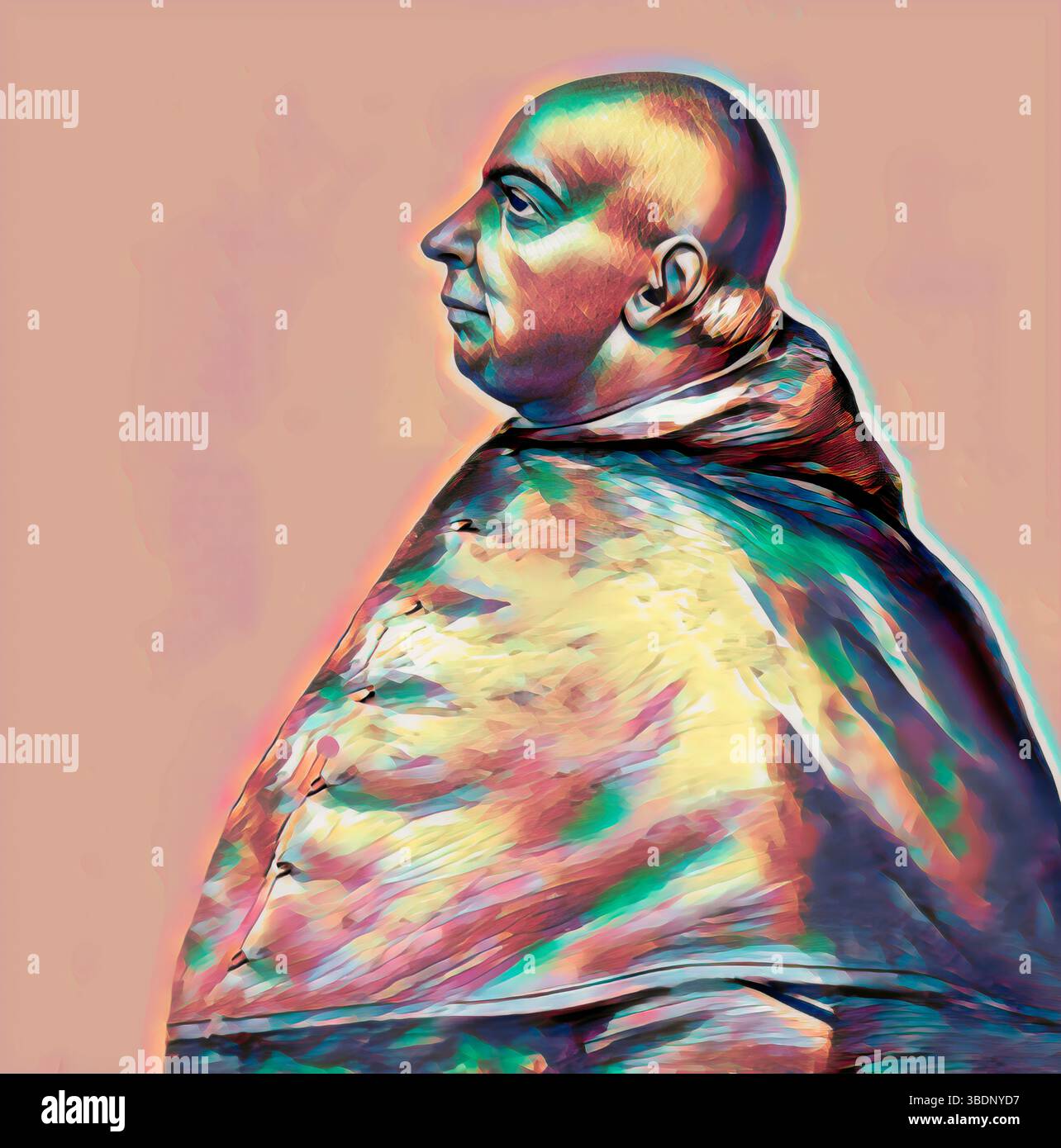 Le pape Alexandre VI, Alessandro VI, Alexandre VI, Alejandro VI, né Roderic Llançol i de Borja, c. 1431 – 1503, souverain des États pontificaux de 1492 jusqu'à sa mort en 1503, édité numériquement Banque D'Images