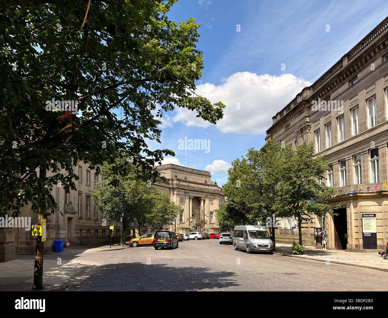 Le Mans Crescent dans le centre-ville de Bolton Banque D'Images