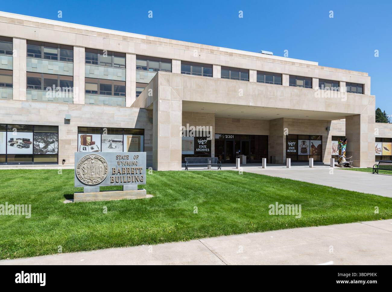 Wyoming State Archives et Wyoming State Museum au Barrett Building à Cheyenne, Wyoming Banque D'Images