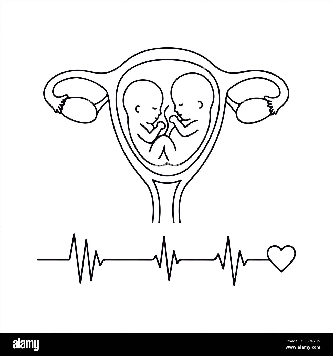 fetal-monitoring-banque-d-images-vectorielles-alamy