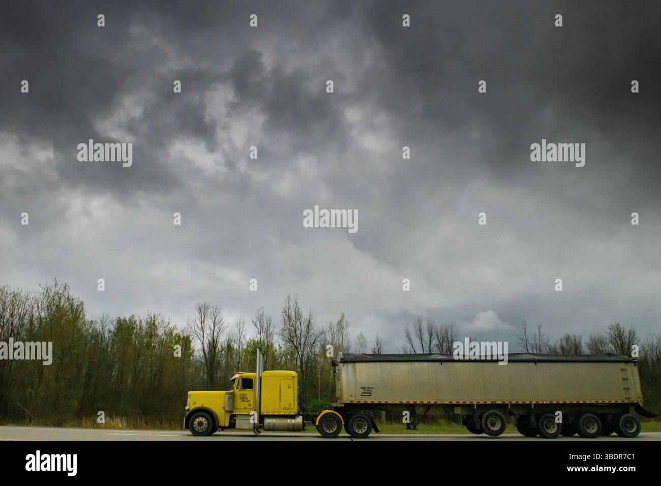 Un camion de fret en Amérique du Nord Banque D'Images