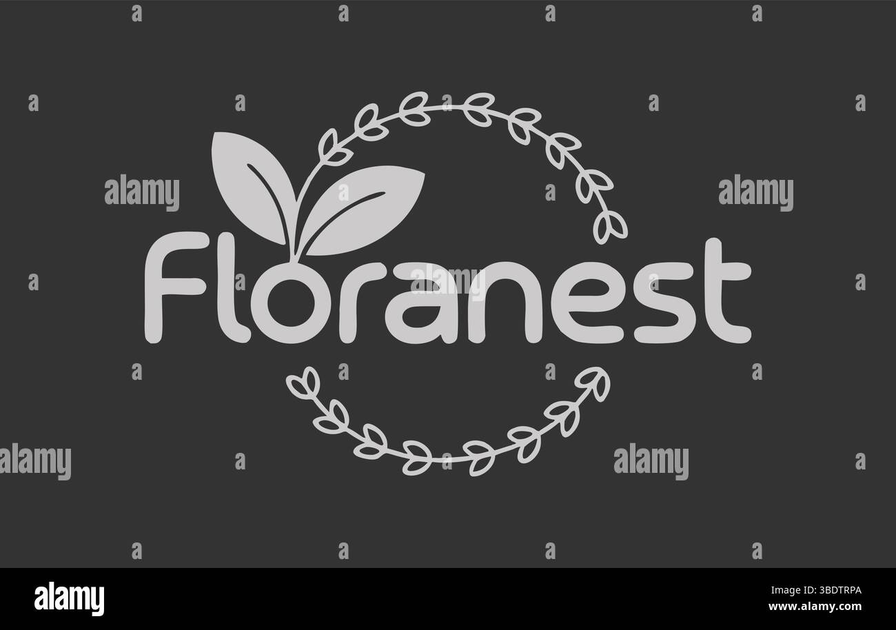 Logo Floranest Leaf Illustration de Vecteur Logo Floranest Leaf Illustration de Vecteur