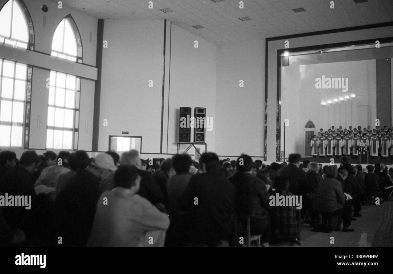 Intérieur de l'église chinoise de la fin des années 2000 Banque D'Images