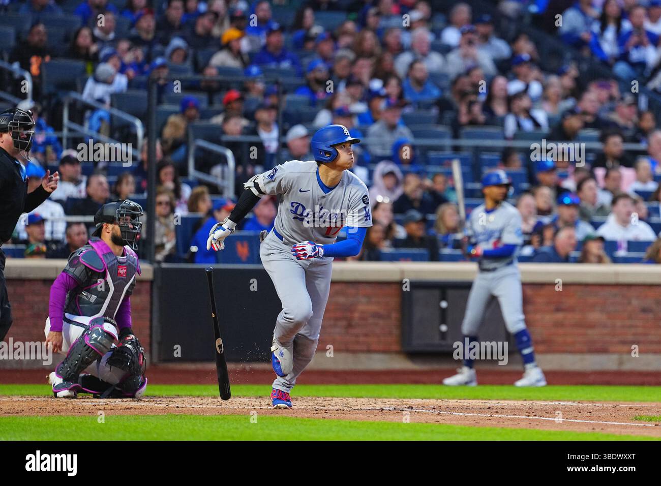 New York, États-Unis. 24 mai 2025. Shohei Ohtani, (Dodgers), 24 mai 2025 - Baseball : match de saison régulière de la MLB entre les mets de New York et les Dodgers de Los Angeles, au Citi Field à New York, aux États-Unis. Crédit : Creative 2/AFLO/Alamy Live News Banque D'Images