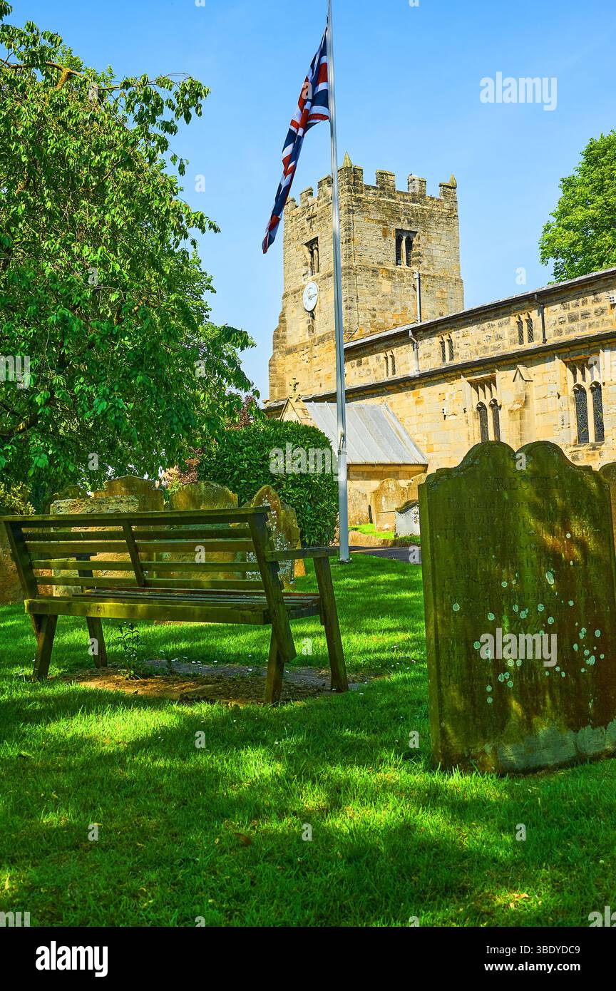 Église Saint-Jean-Baptiste et tous les Saints à Easingwold North Yorkshire Banque D'Images