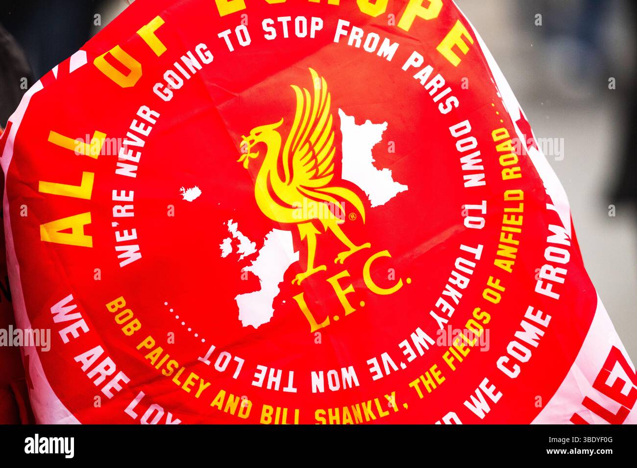 Drapeau/bannière Liverpool Liverbird L.F.C - Taille 5 x 3 pi