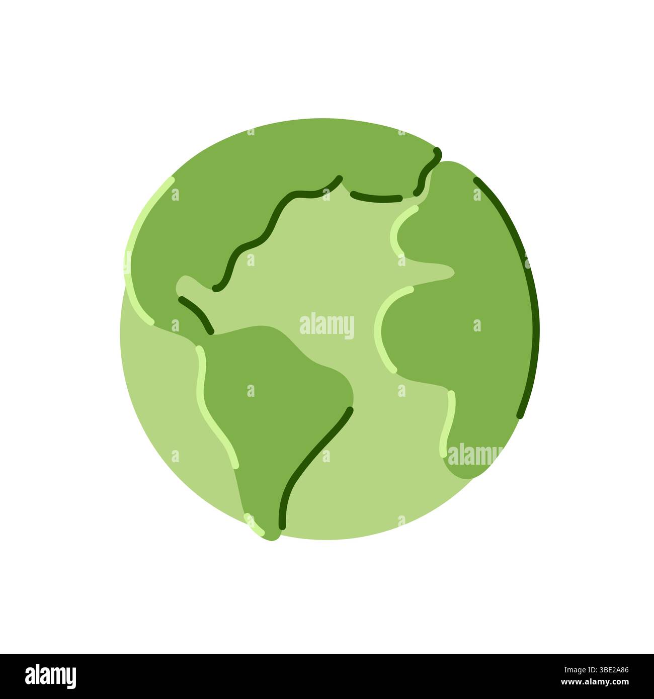 Une illustration artistique Green Earth promouvant des concepts écologiques et durables illustration vectorielle Illustration de Vecteur