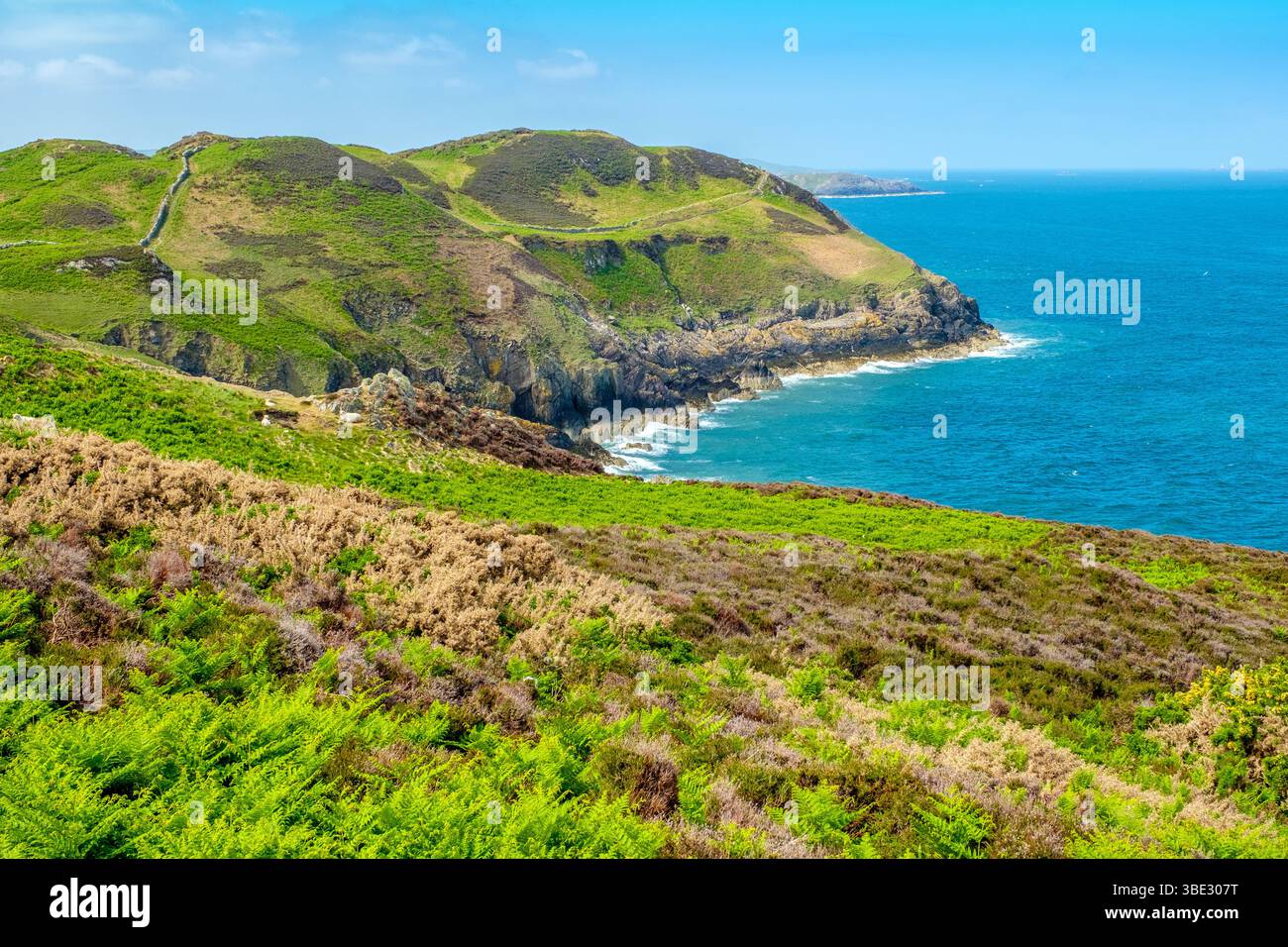 Le chemin de la côte du pays de Galles sur la côte nord d'Anglesey / Ynys mon, pays de Galles Banque D'Images
