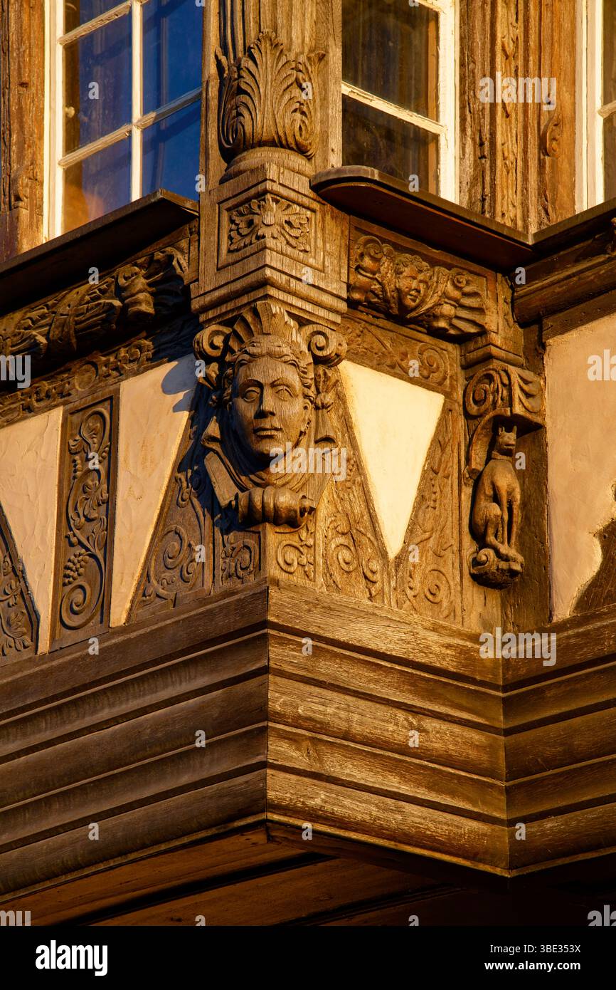 France, Bas Rhin, Strasbourg, vieille ville classée au patrimoine mondial de l'UNESCO, Quai Saint-Nicolas, Restaurant Pont Corbeau, Wintub Banque D'Images