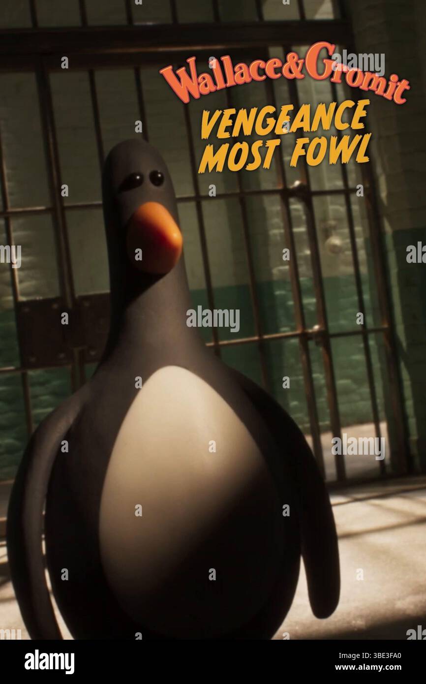 Wallace & Gromit : Vengeance Most Fowl année : 2024 UK Director : Merlin Crossingham, Nick Park animation affiche américaine Banque D'Images