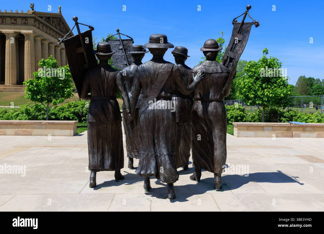 Tennessee Woman suffrage Monument à Centennial Park, Nashville, Tennessee, États-Unis Banque D'Images