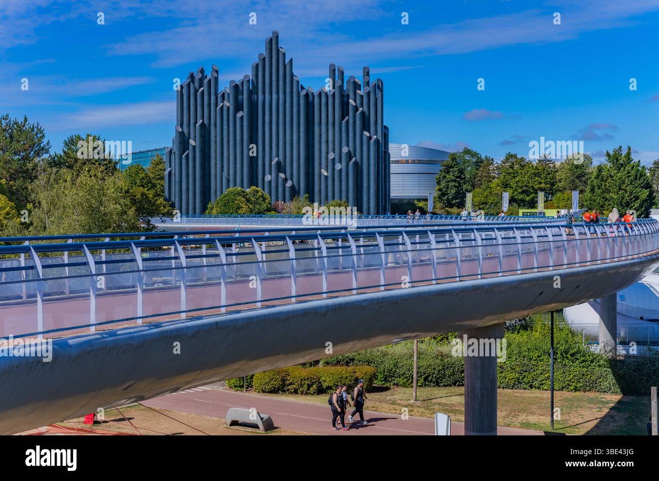 Poitiers, Nouvelle Aquitaine. France : 19 août 2024 : le Futuroscope ou Parc du Futuroscope est un parc à thème français basé sur le cinéma multimédia Banque D'Images