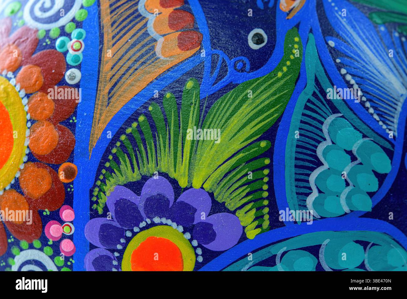 Peinture multicolore sur un objet souvenir portugais. Banque D'Images