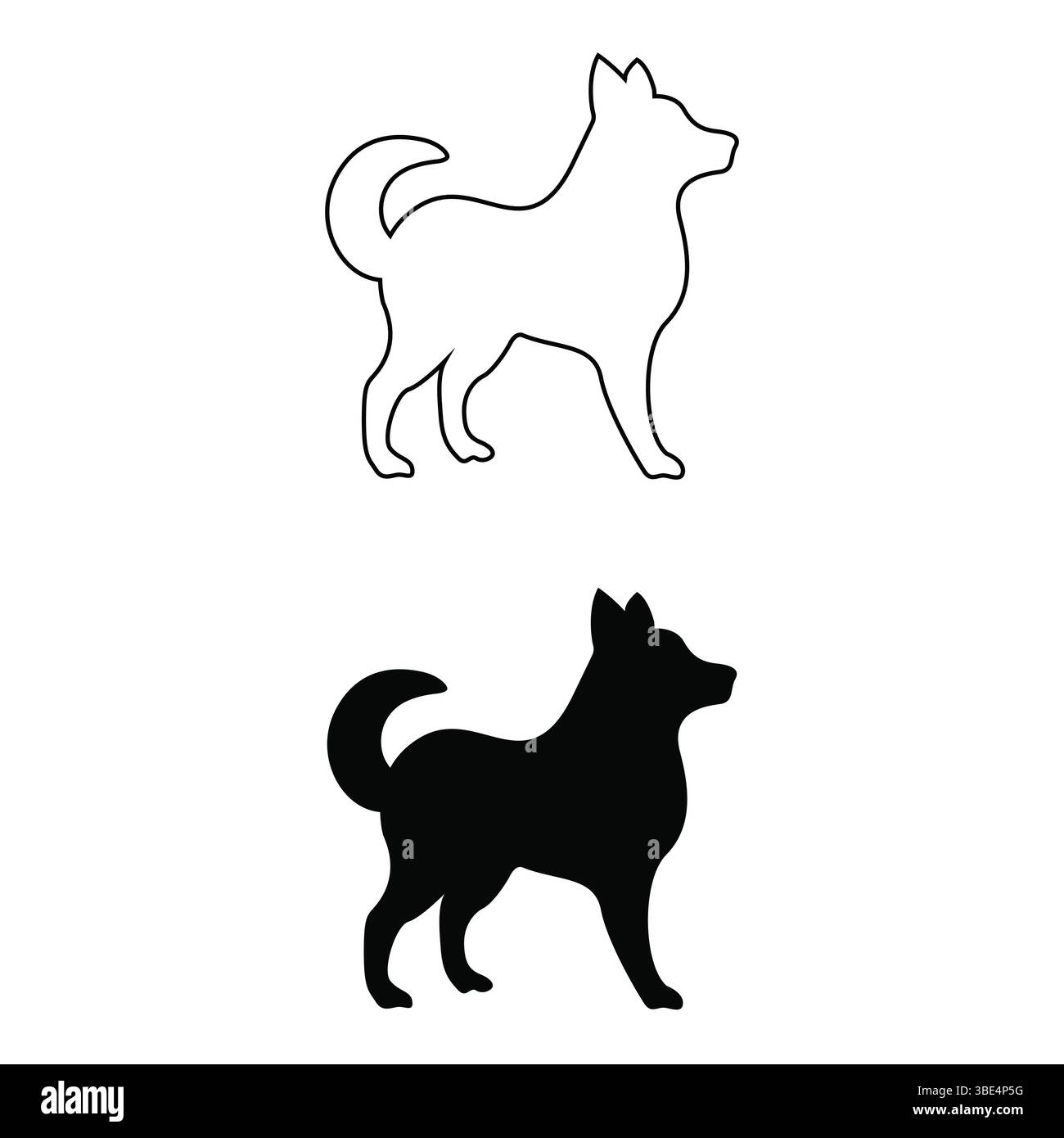 Vecteur silhouette noire de chien Labrador debout Illustration de Vecteur Vecteur silhouette noire de chien Labrador debout Illustration de Vecteur