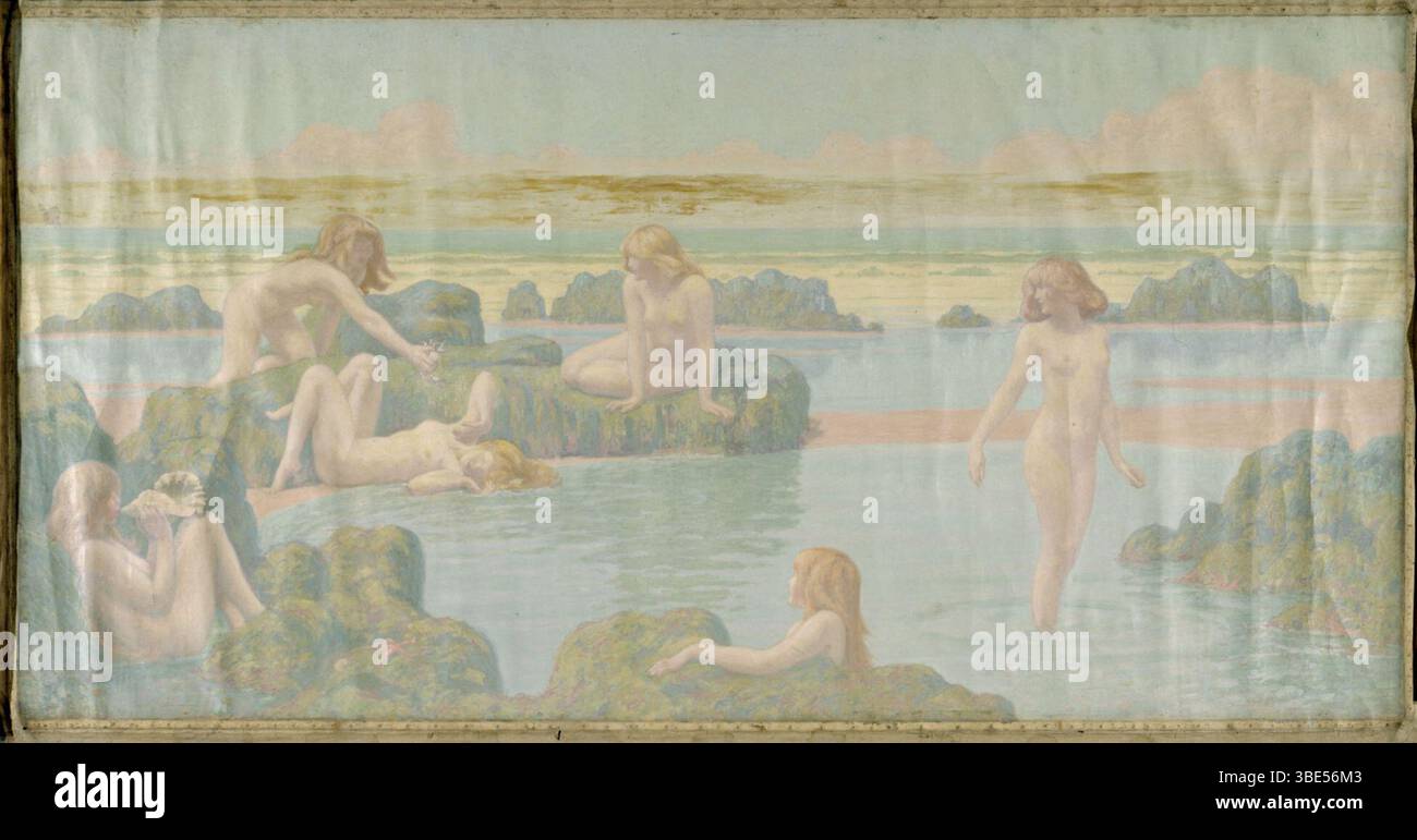Jean-Francis Auburtin - le jardin de la mer Banque D'Images