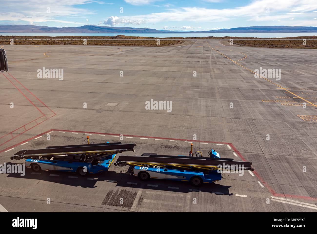 Vol de El Calafate à Buenos Aires, Argentine Banque D'Images