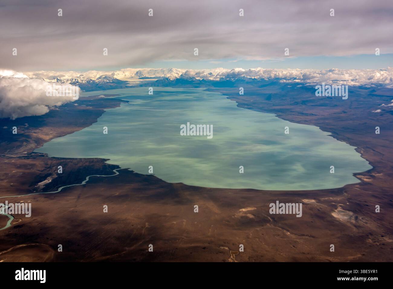 Vol de El Calafate à Buenos Aires, Argentine Banque D'Images