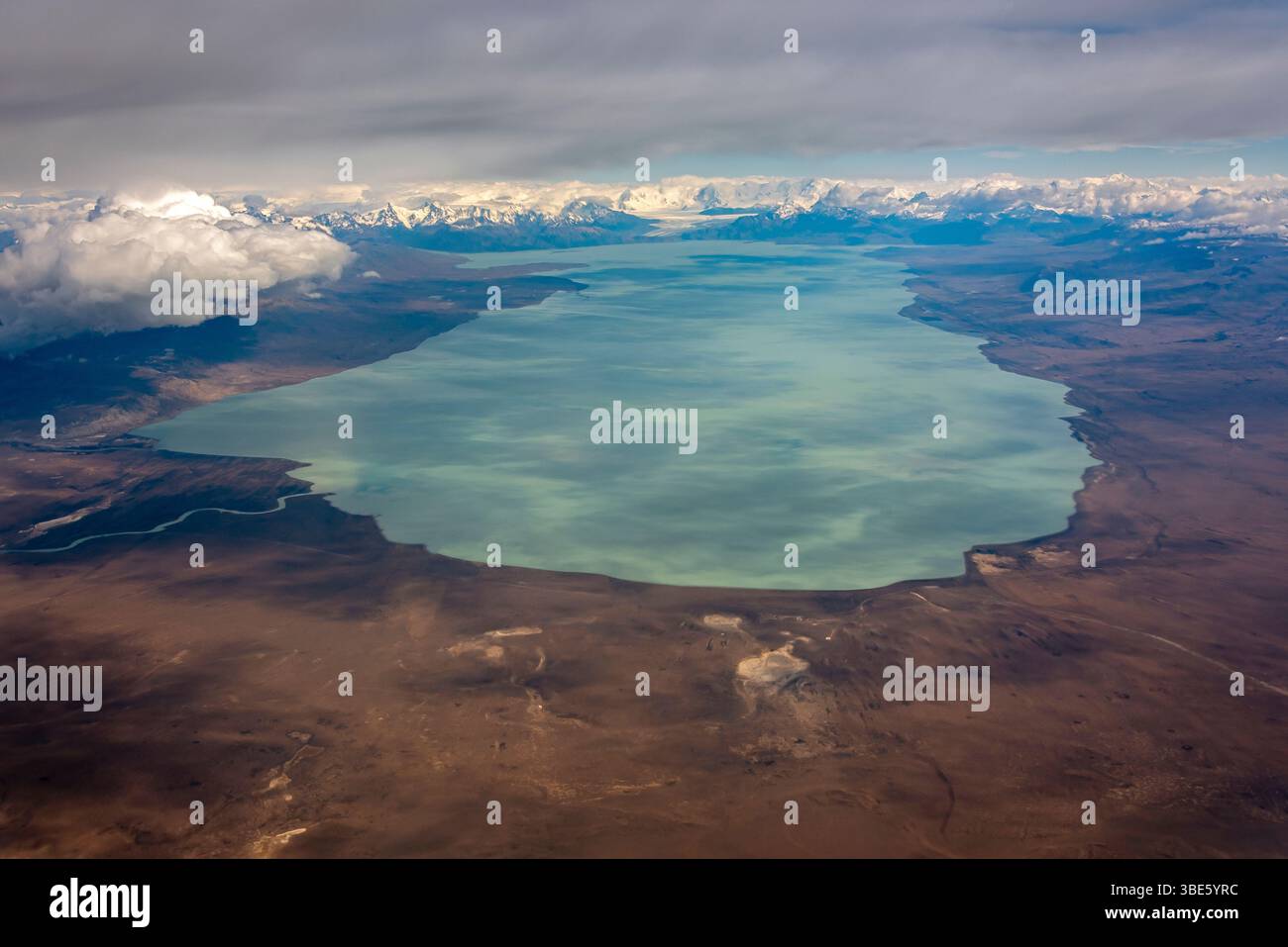 Vol de El Calafate à Buenos Aires, Argentine Banque D'Images