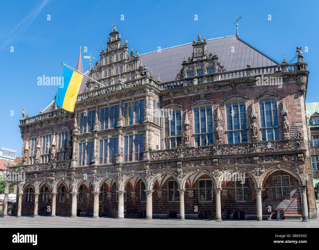 L'hôtel de ville de Brême (allemand : Bremer Rathaus) est le siège du président du Sénat et maire de Brême, en Allemagne. C'est l'un des exa les plus importants Banque D'Images