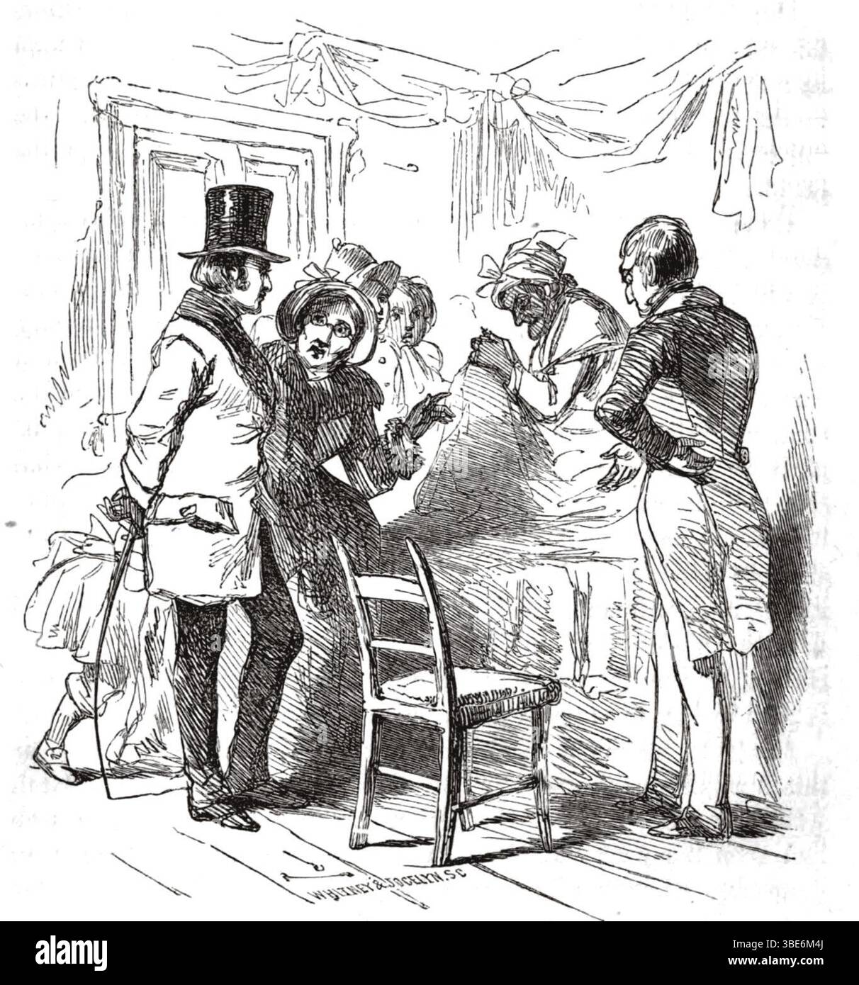 Joice Heth Exhibition, Boston's concert Hall, 1835. Banque D'Images