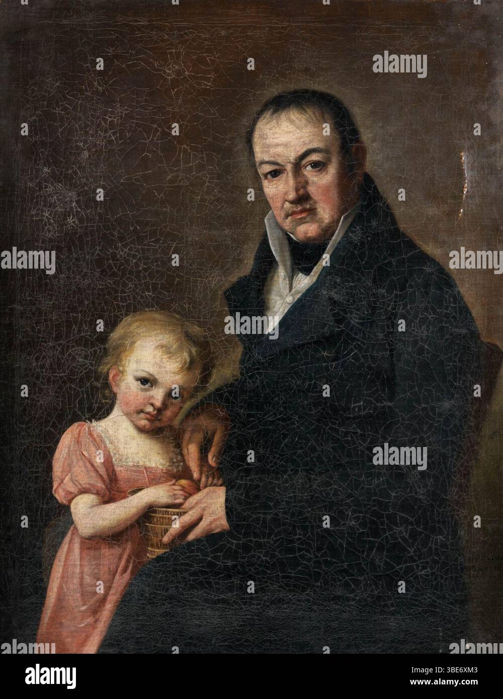 Joseph Hauber Familienporträt 1813 a. Banque D'Images