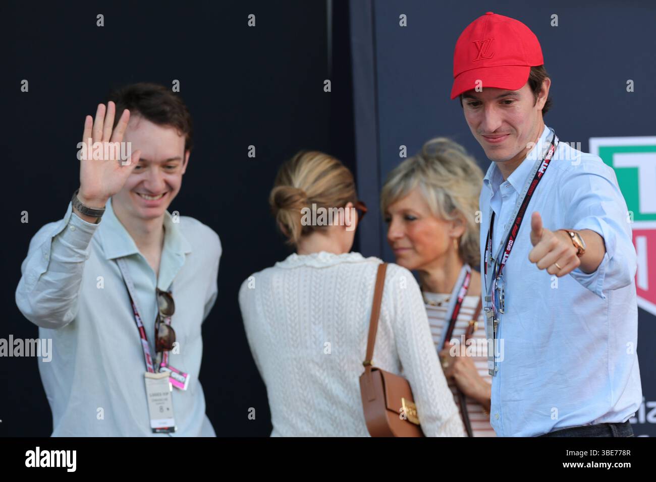 Circuit de Monaco, Monte Carlo, Monaco. 25 mai 2025. Formule 1 Tag Heuer Grand Prix de Monaco 2025 ; Race Day ; Alexandre Arnault, Geraldine Guyot, Hélène Mercier-Arnault et Jean Arnault crédit : action plus Sports/Alamy Live News Banque D'Images