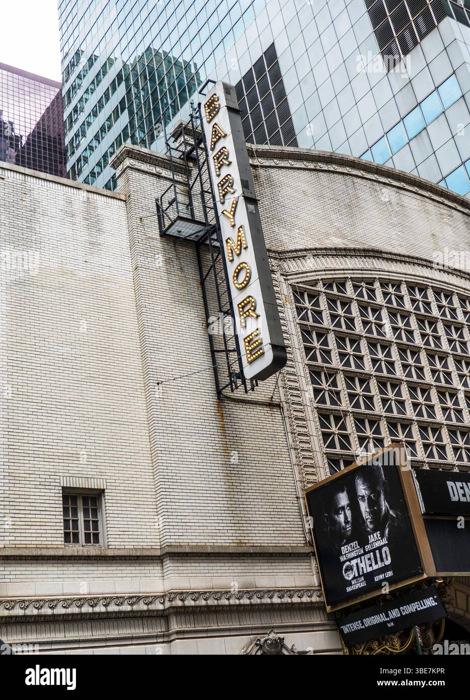 Ethel Barrymore Theatre Marquee à Times Square avec 'Othello', NYC 2025 Banque D'Images