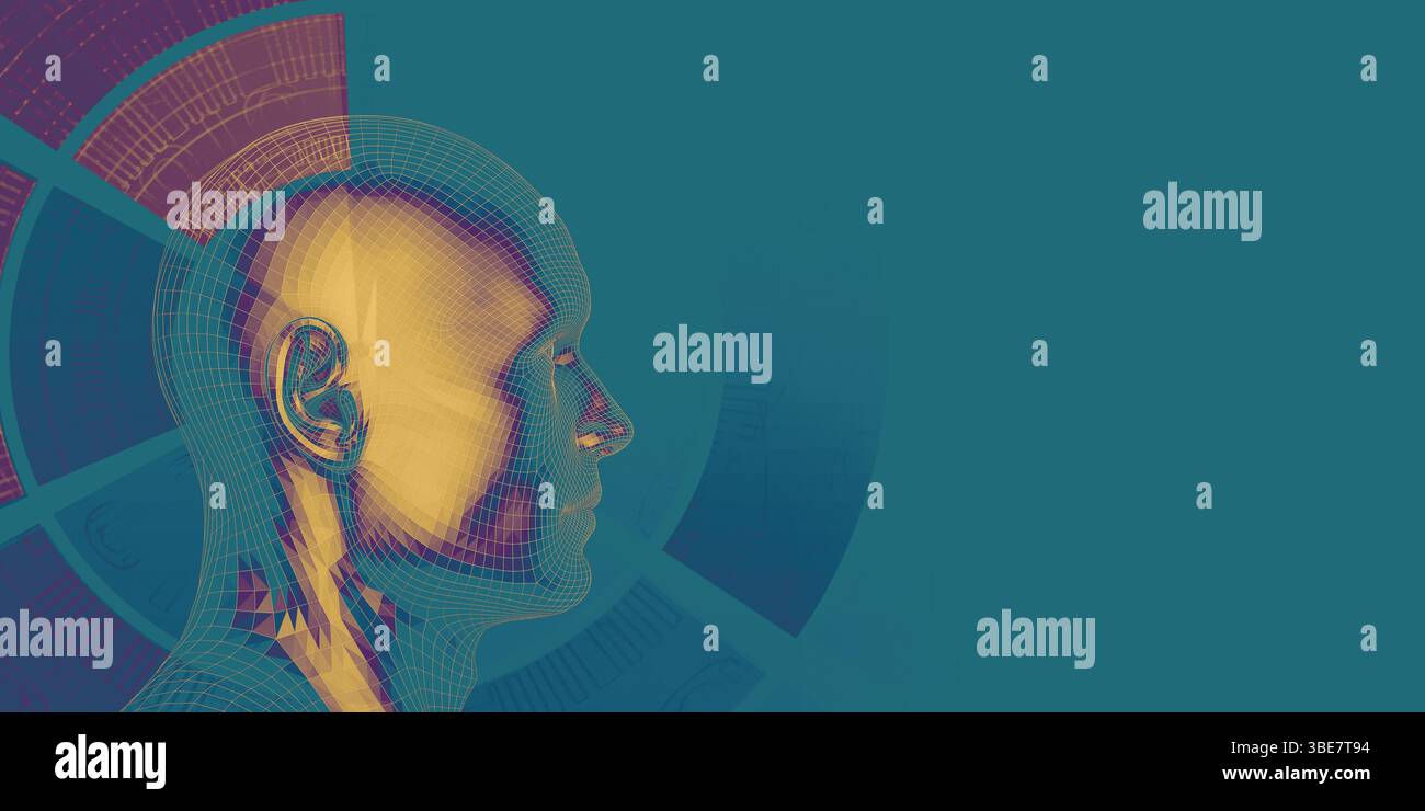 Les droits de l'implant de la technologie comme un concept Illustration Banque D'Images