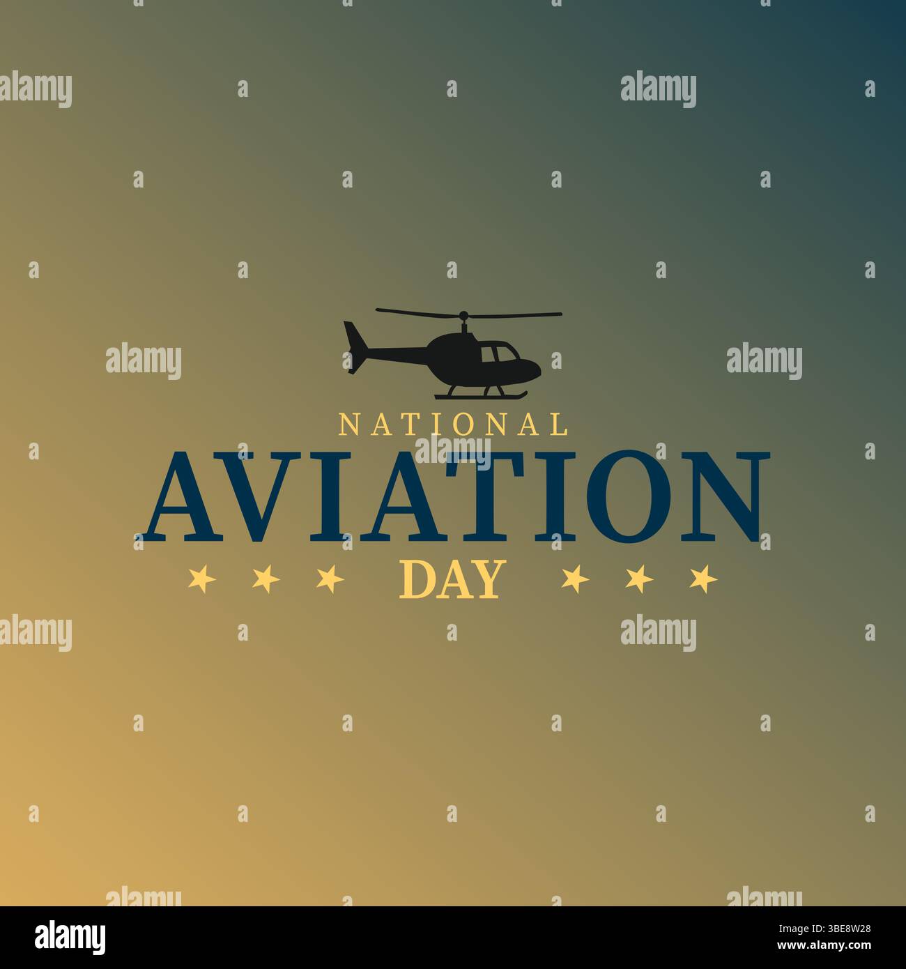 Élever l'histoire Un voyage à travers les célébrations de la Journée nationale de l'aviation Illustration de Vecteur