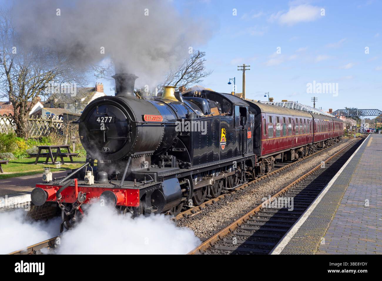Sheringham Norfolk Sheringham Station Sheringham train à vapeur dans la gare ferroviaire du North Norfolk Sheringham Norfolk Angleterre UK GB Europe Banque D'Images Sheringham Norfolk Sheringham Station Sheringham train à vapeur dans la gare ferroviaire du North Norfolk Sheringham Norfolk Angleterre UK GB Europe Banque D'Images