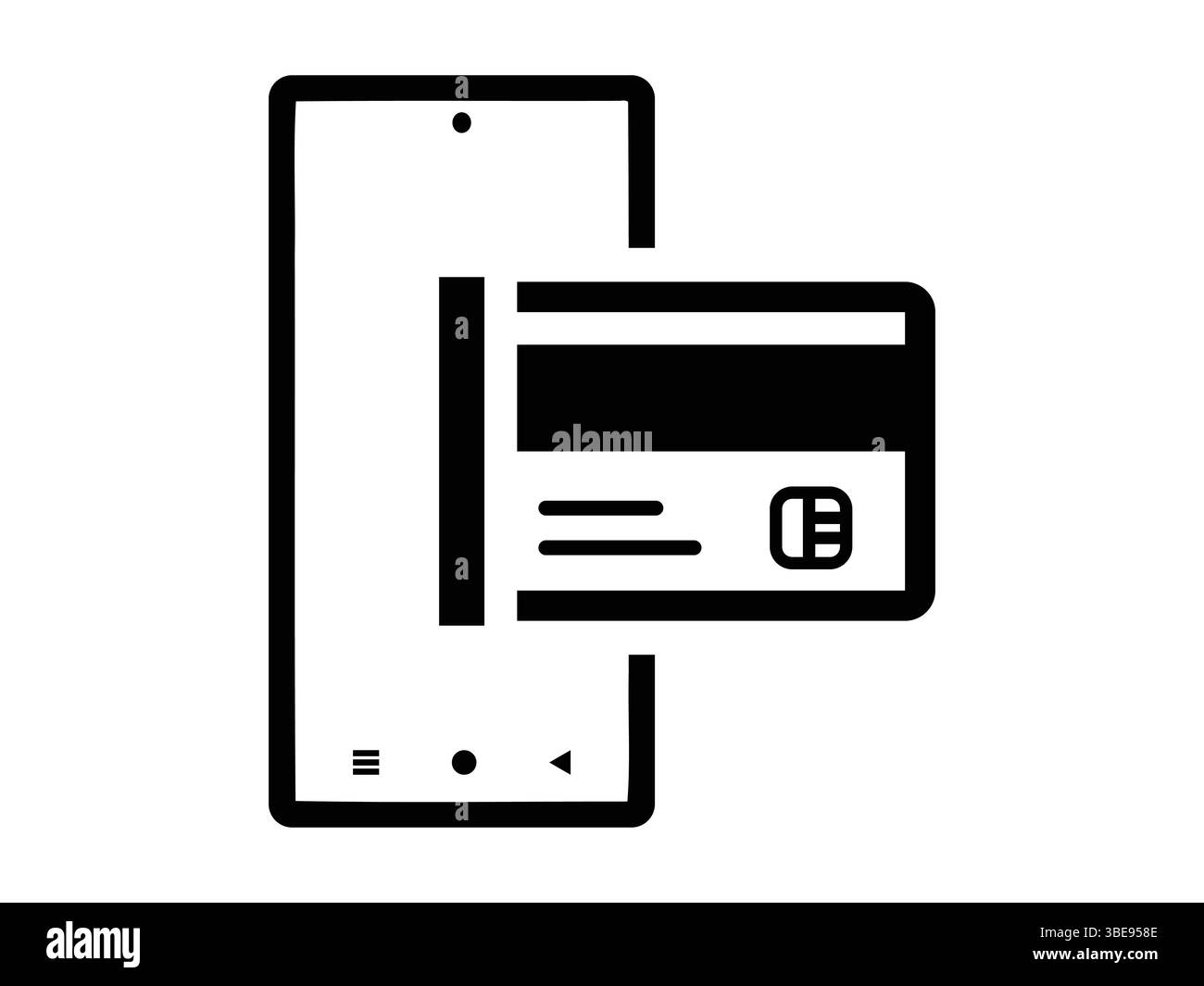 Conception d'illustration vectorielle d'icône de carte de distributeur automatique Illustration de Vecteur
