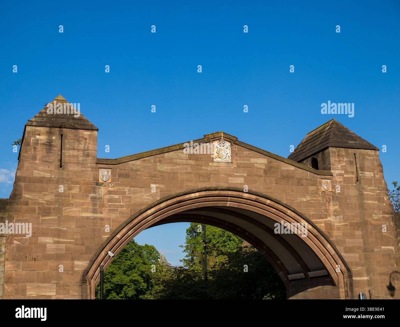 Newgate partie des murs de Chester City, Chester, Cheshire, Angleterre, Royaume-Uni, GB. Banque D'Images