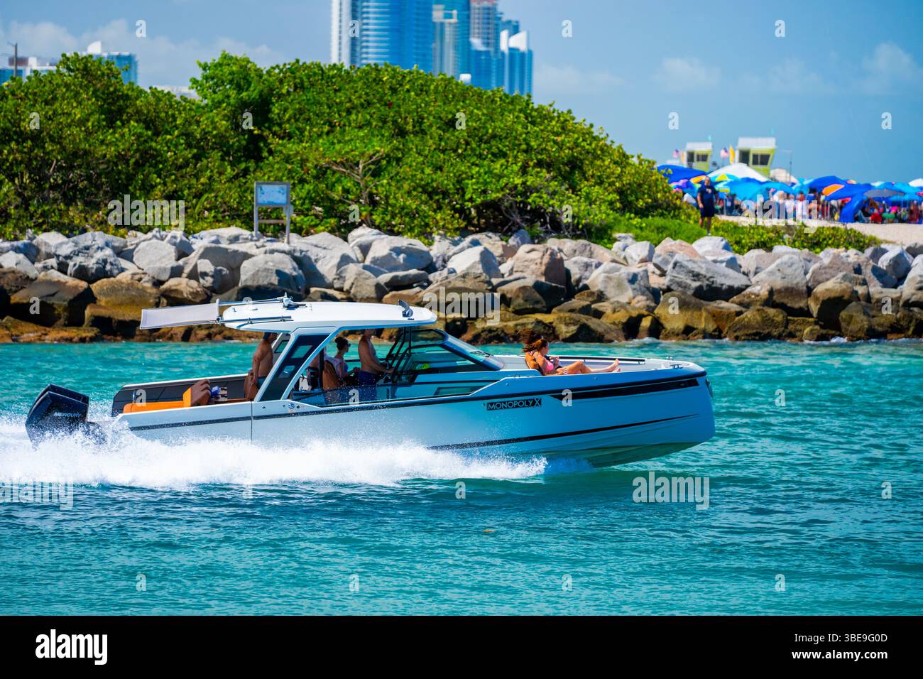 Miami Beach, Floride, États-Unis - 25 mai 2025 : week-end du mémorial nautique week-end le dimanche Miami Banque D'Images