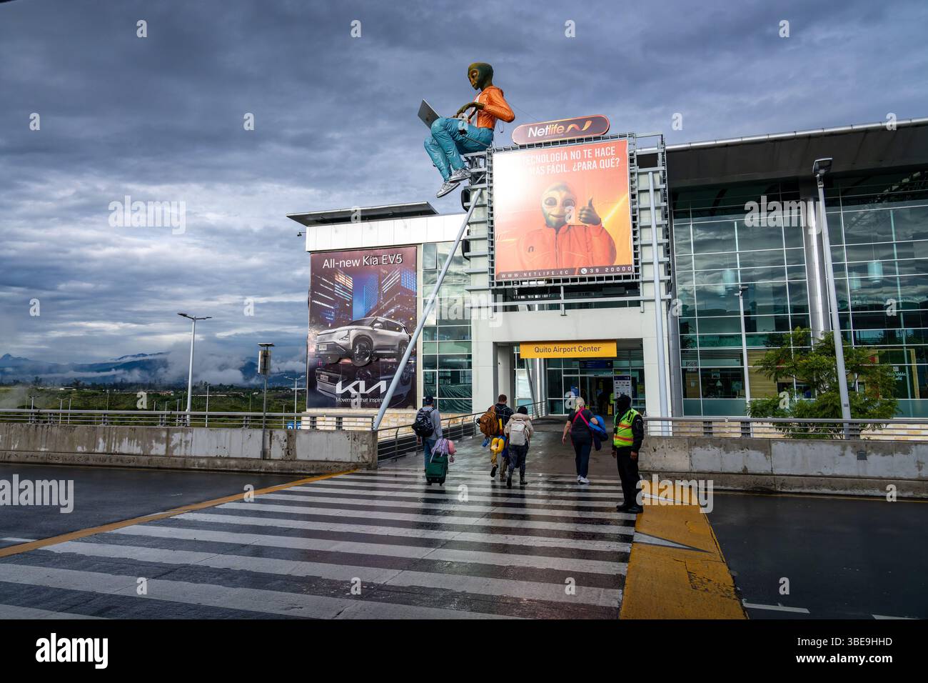 Le Quito Airport Center, un centre commercial à l'aéroport international Mariscal sucre, Quito, Équateur. Banque D'Images