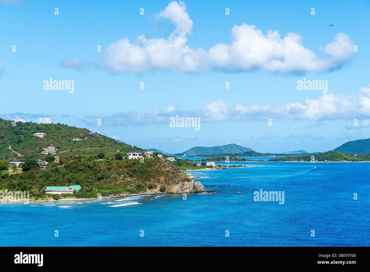 Vues autour de Tortolla dans les eaux turquoises des îles Vierges britanniques, plages immaculées, évasion tropicale Banque D'Images