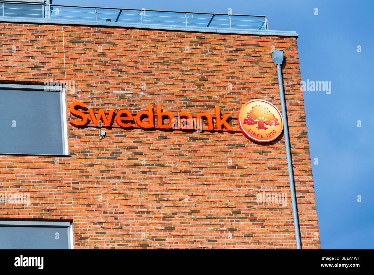 Le siège de la société Swedbank à Lindholmen le 10 mai 2025 à Gothenburg, Suède. Banque D'Images