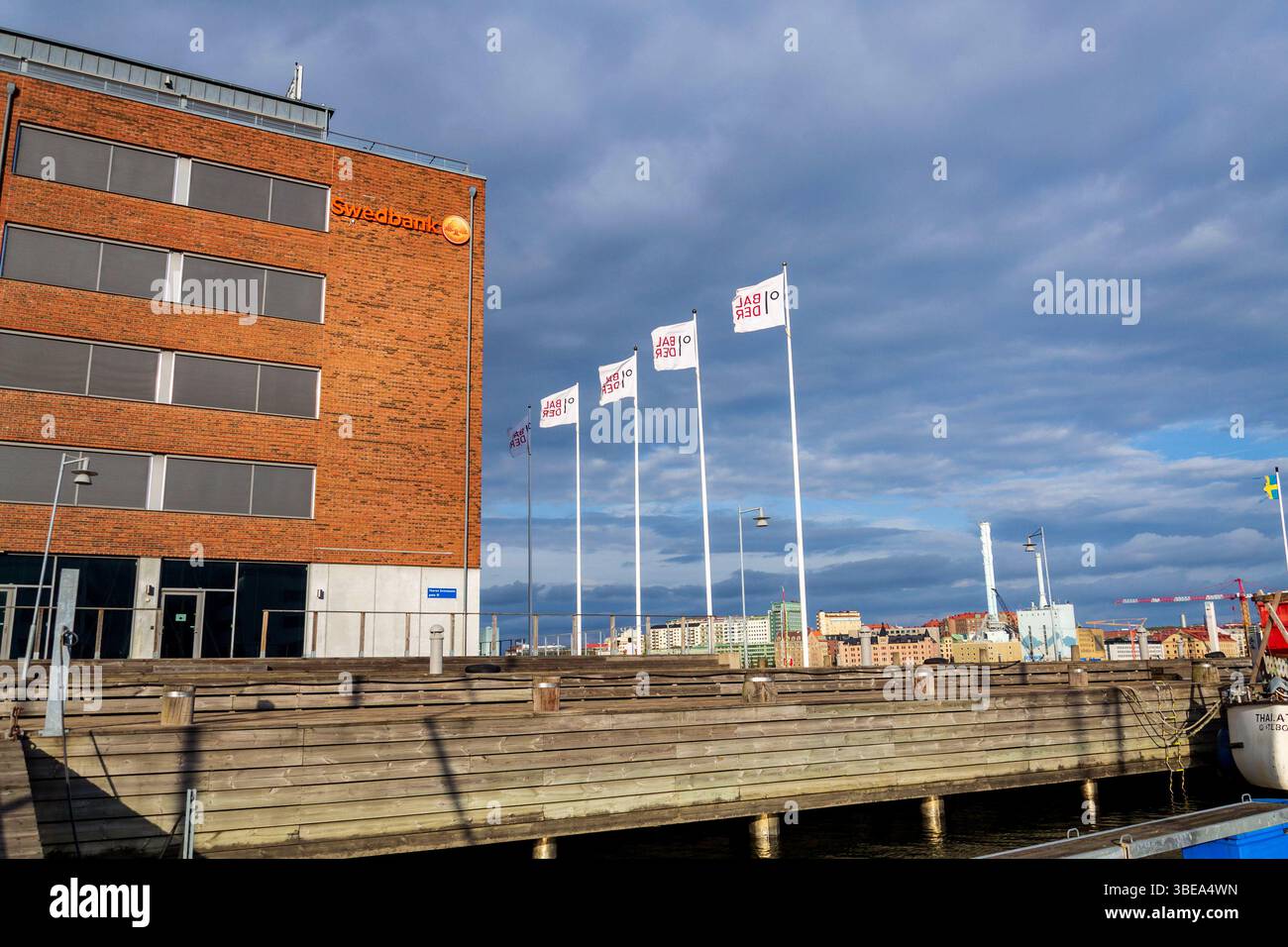 Le siège de la société Swedbank à Lindholmen le 10 mai 2025 à Gothenburg, Suède. Banque D'Images