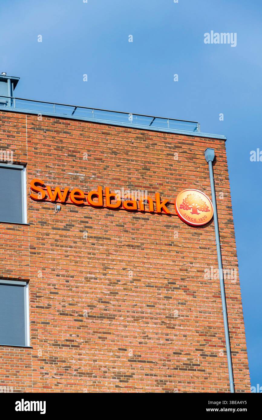 Le siège de la société Swedbank à Lindholmen le 10 mai 2025 à Gothenburg, Suède. Banque D'Images
