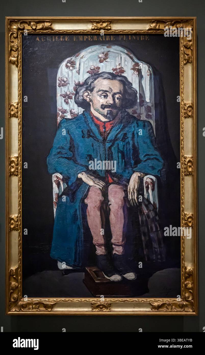 Paul Cézanne peinture Achille Emperaire, Musée d'Orsay, Paris, France Banque D'Images