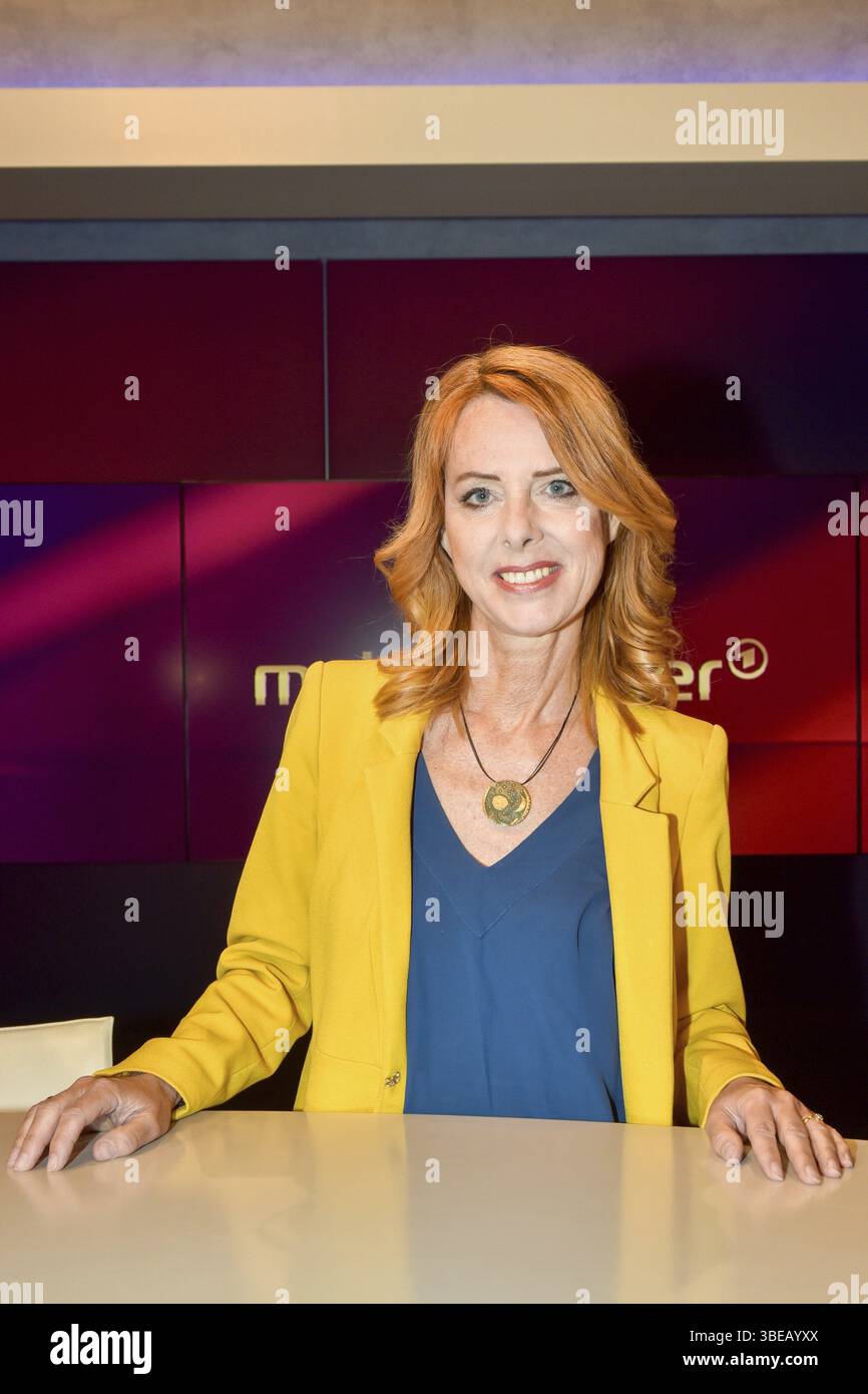 Kerstin Palzer (correspondant dans le studio ARD capital), dans le talk-show ARD maischberger dans le studio Berlin Adlershof. Berlin, 26.05.2025 Banque D'Images