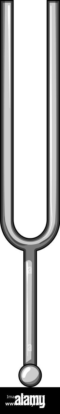 illustration vectorielle de dessin animé de diapason de flûte Illustration de Vecteur