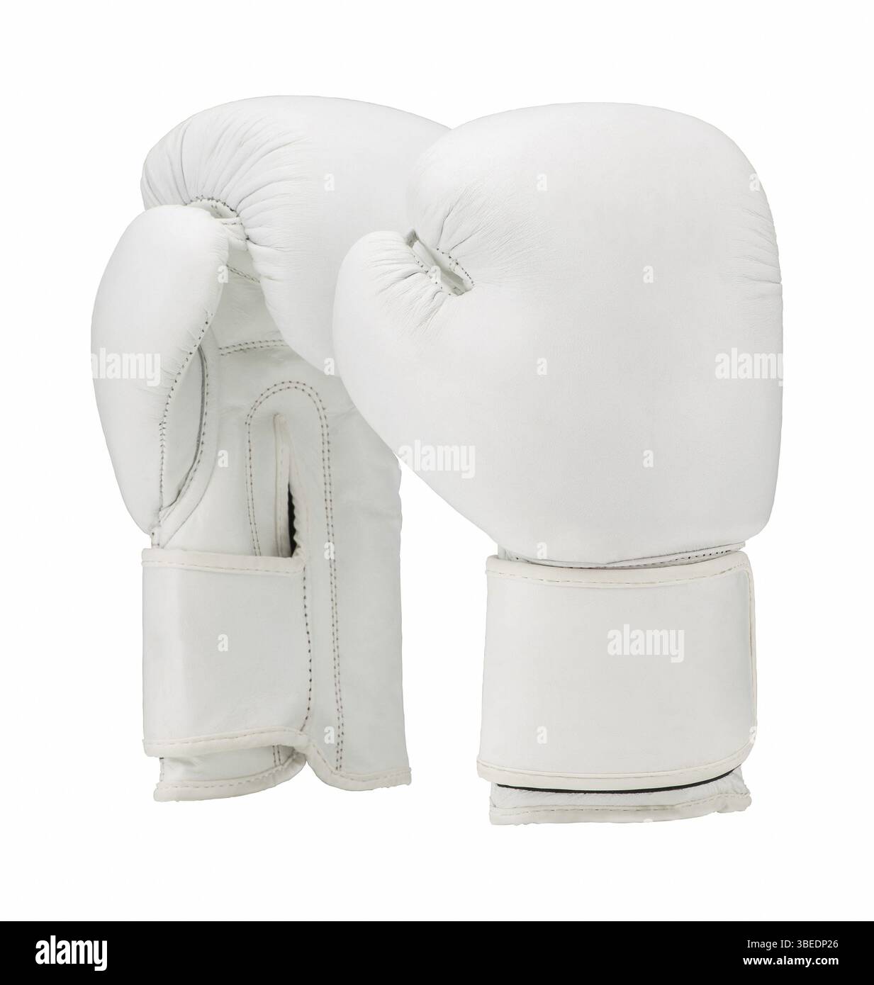 Gants de boxe isolés sur fond blanc. vêtements de sport Banque D'Images