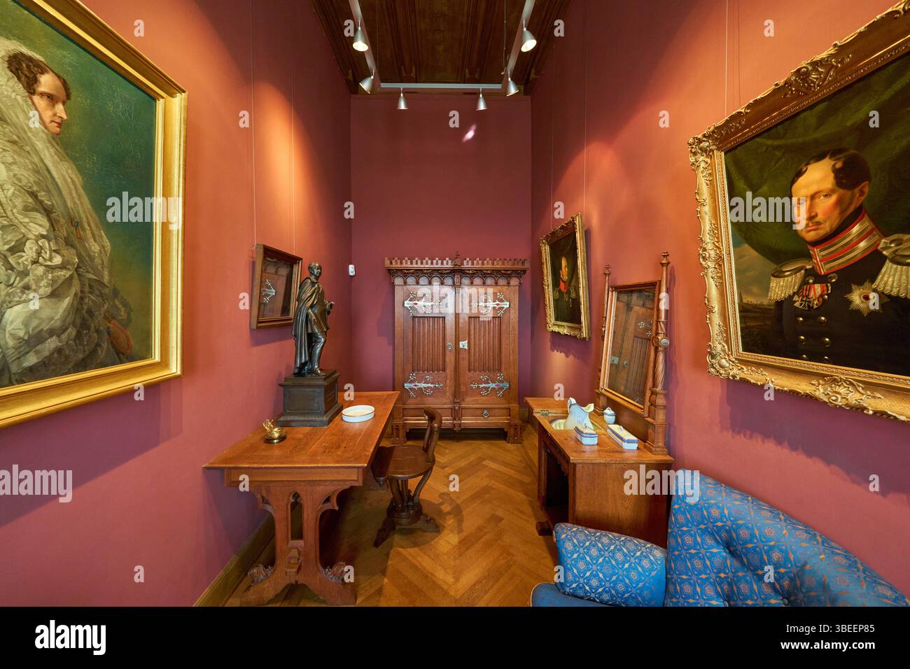 Intérieur impressionnant du château de Hohenzollern. Hechingen, Allemagne Banque D'Images