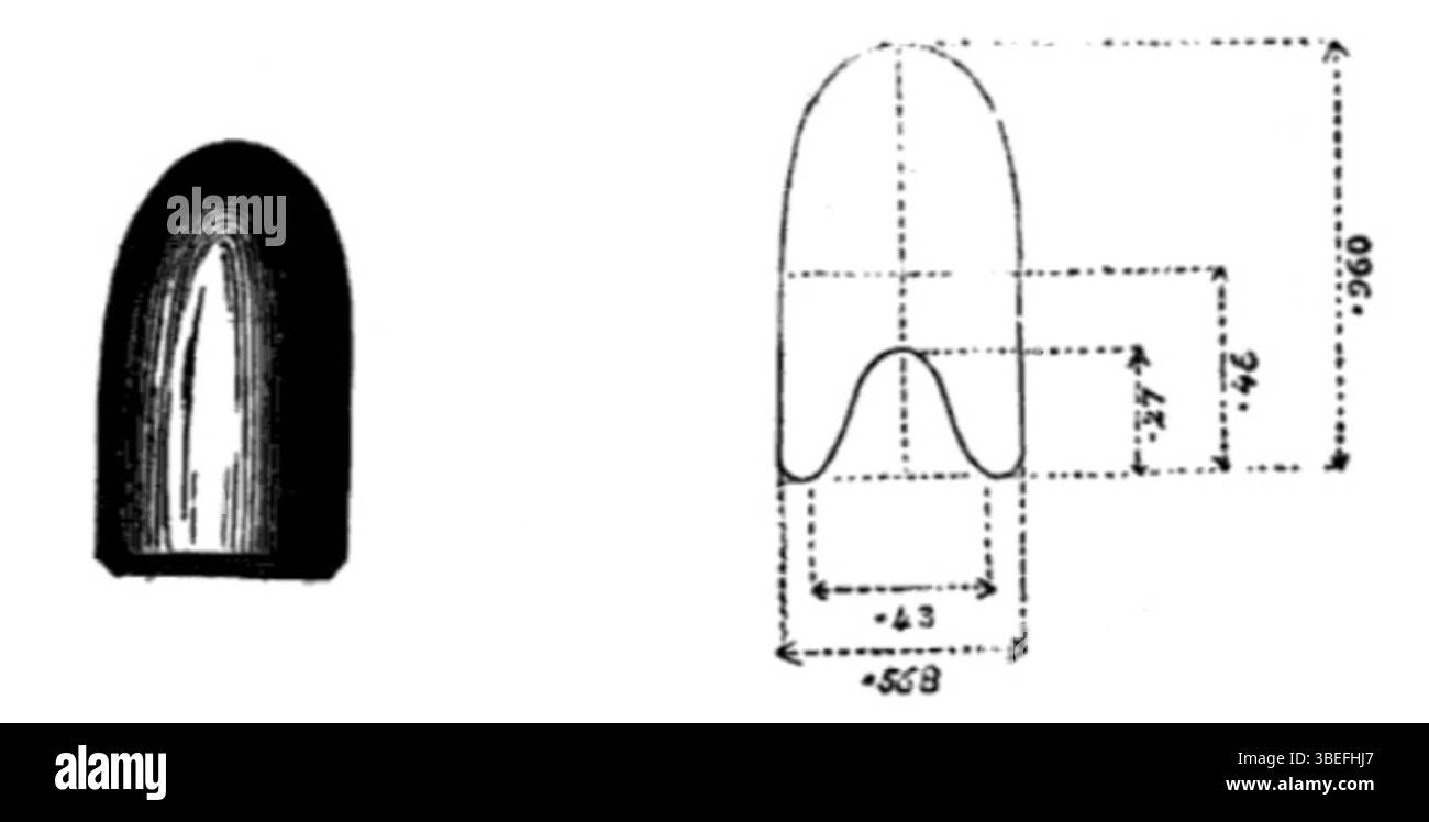 La balle Pritchett, développée en 1853, a été un progrès clé dans la technologie des munitions. Il a été largement utilisé au milieu du XIXe siècle, en particulier pendant la guerre de Crimée et la guerre de Sécession. Banque D'Images