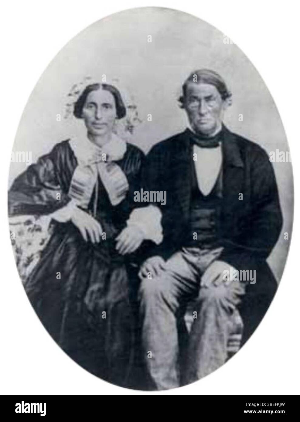 Wulff Philip Heyman et Jacobine Meyer sont les parents de Philip Wulff Heyman, une figure éminente de l'industrie brassicole danoise. Ils ont vécu au XIXe siècle. Banque D'Images