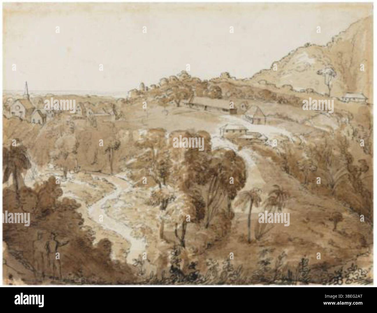 Une image de Saint Joseph, probablement une église ou un site historique à Trinidad. Son importance découle de son histoire coloniale et de sa pertinence culturelle continue dans la région. Banque D'Images