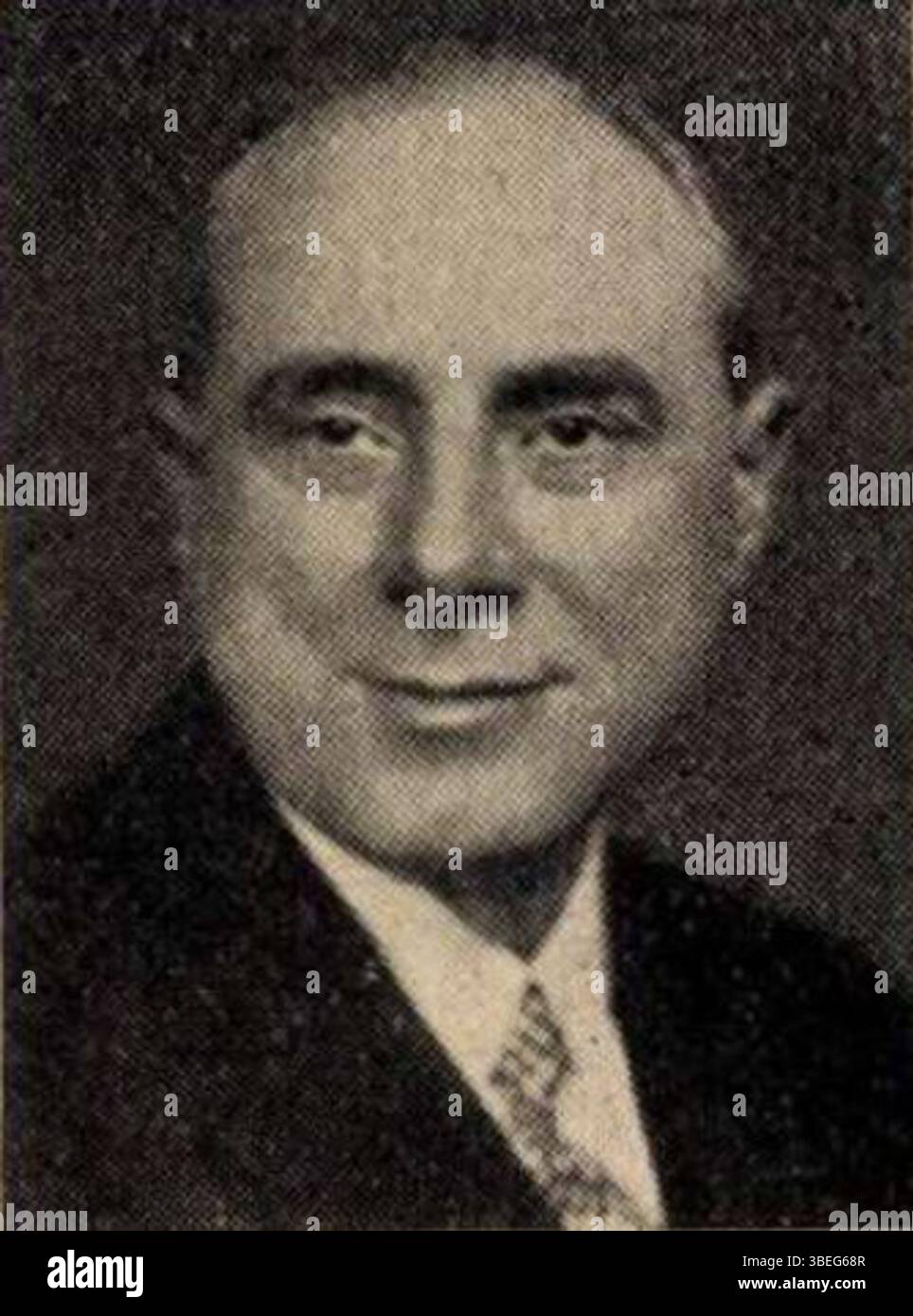 Portrait de Nándor Frigyes Rékai (1870-1943), chef d'orchestre et compositeur hongrois. La photographie a été prise par Pál M. Vajda en 1936. Banque D'Images