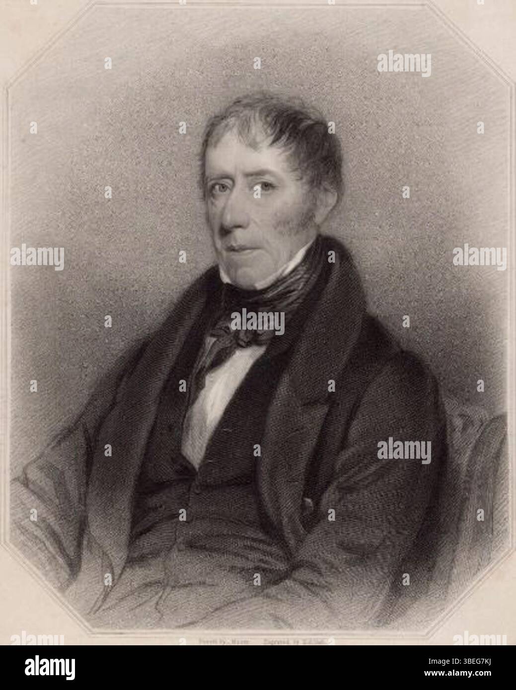 Cette gravure en pointillés de Henry Bryan Hall, publiée en 1837, représente Sir Charles Wetherell, mettant en évidence la figure éminente de l'histoire politique et juridique britannique au XIXe siècle. Banque D'Images